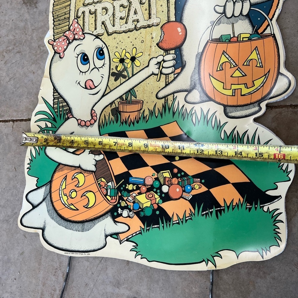Vintage Halloween Yard Art And Stake Sign Window Cling - Picture 13 of 13